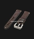 Strap Romeo Handmade in Italy 22mm Brown Leather Silver Buckle 112BD04-22X20-0