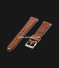 Strap Romeo Handmade in Italy 20mm Brown Leather Silver Buckle 112BD05-20X16-0