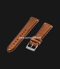 Strap Romeo Handmade in Italy 20mm Brown Leather Silver Buckle 112BD08-20X16-0