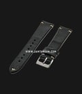 Strap Romeo Handmade in Italy 20mm Black Leather Silver Buckle 112BD12-20X16-0