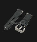 Strap Romeo Handmade in Italy 22mm Black Leather Silver Buckle 112BD12-22X20-0