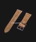 Strap Romeo Handmade in Italy 20mm Brown Leather Silver Buckle 112BD17-20X16-1