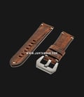 Strap Romeo Handmade in Italy 22mm Brown Leather Silver Buckle 112BD17-22X20-0
