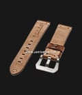 Strap Romeo Handmade in Italy 22mm Brown Leather Silver Buckle 112BD17-22X20-1