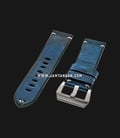 Strap Romeo Handmade in Italy 24mm Blue Leather Silver Buckle BERLUTIBLUE-24X22-0