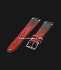 Strap Romeo Handmade in Italy 20mm Red Leather Silver Buckle BERLUTIRED-20X16-1