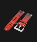 Strap Romeo Handmade in Italy 22mm Red Leather Silver Buckle BERLUTIRED-22X20-1