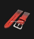 Strap Romeo Handmade in Italy 24mm Red Leather Silver Buckle BERLUTIRED-24X22-1
