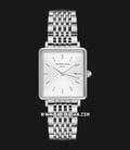 Rosefield QWSS-Q08 Ladies White Dial Silver Stainless Steel Strap-0