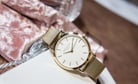 Rosefield Tribeca TWG-T51 Ladies White Dial Gold Mesh Strap-1