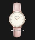 Rosefield TWPR-T58 Ladies White Dial Pink Leather Strap-0