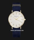 Rosefield WBUG-W70 Ladies White Dial Blue Leather Strap-0