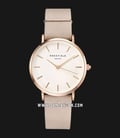 Rosefield WSPR-W73 Ladies White Dial Pink Leather Strap-0