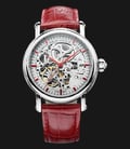 Seagull 182SK - Automatic Mechanical Skeleton Dial Red Leather-0