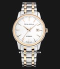 Seagull 217.421-WH Classic Automatic Mechanical White Dial Dual Tone Stainless Steel Strap-0