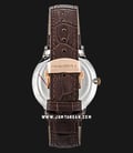 Seagull 219.388 Bauhaus Mechanical Silver Dial Brown Leather Strap-2