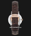 Seagull 219.388L Bauhaus Style Automatic Mechanical Ladies Silver Dial Brown Leather Strap-2