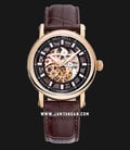 Seagull 519.338K Automatic Skeleton Dial Brown Leather Strap-0