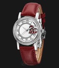 Seagull 719.374-RD Automatic Mechanical Open Heart Red Genuine Leather-0