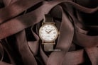 Seagull 719.387 Automatic Mechanical Ladies White Mother of Pearl Dial Brown Leather Strap-3