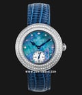 Seagull 719.750L Classic Mechanical Ladies Mother of Pearl Dial Blue Leather Strap-0