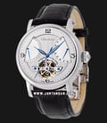 Seagull 819.13.5037 Flywheel Automatic Mechanical Silver Dial Black Leather Strap-0
