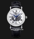Seagull 819.368YB Classic Automatic Mechanical Silver Dial Black Leather Strap FOUNDATION SERIES-0
