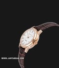 Seagull D519.405L Classic Automatic Mechanical Ladies White Dial Brown Leather Strap-1