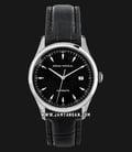 Seagull D819.447-BL Classic Automatic Mechanical Black Dial Black Leather Strap-0