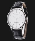 Seagull D819.612 Manual Mechanical Silver Dial Black Leather Strap-0
