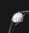 Seagull D819.612 Manual Mechanical Silver Dial Black Leather Strap-1