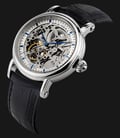 Seagull M182SK-BL - Automatic Mechanical Skeleton Dial Black Leather-1