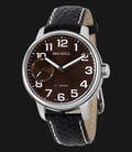 Seagull M222S-BR - Manual Mechanical Black Leather Strap-0