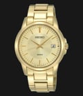 Seiko Classic SGEF58P1 Gold Dial Gold Stainless Steel Strap-0