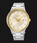 Seiko Classic SGEH92P1 50th Anniversary Men Champagne Dial Stainless Steel Strap-0