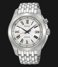 Seiko Kinetic SKA467P1 Classic Man Silver Dial Stainless Steel Strap-0