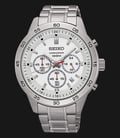 Seiko Chronograph SKS515P1 Silver Dial Red Hands Stainless Steel Bracelet-0