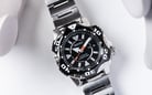 Seiko Automatic SKZ283K1 Superior Star Monster Diver 200M Black Dial Stainless Steel Strap-2
