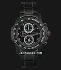 Seiko Chronograph SNAD21P1 Black Dial Black Ion Plated Stainless Steel Strap-0