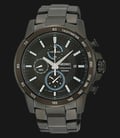 Seiko Chronograph SNDC77P1 Black Dial Stainless Steel Watch-0