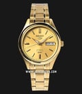 Seiko 5 Sports SNK876K1 Automatic Gold Dial Gold Stainless Steel Strap-0