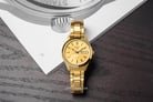 Seiko 5 Sports SNK876K1 Automatic Gold Dial Gold Stainless Steel Strap-4
