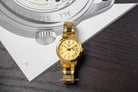 Seiko 5 Sports SNK888K1 Automatic Gold Dial Gold Stainless Steel Strap-4
