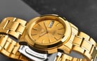 Seiko 5 Sports SNKE56K1 Automatic Gold Dial Gold Stainless Steel Strap-3