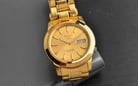 Seiko 5 Sports SNKE56K1 Automatic Gold Dial Gold Stainless Steel Strap-4
