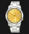 Seiko 5 Sports SNKK13K1 Automatic Gold Dial Stainless Steel Strap-0