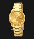 Seiko 5 Sports SNKK76K1 Automatic Gold Dial Gold Stainless Steel Strap-0