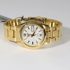 Seiko 5 Sports SNKL58K1 Automatic White Dial Gold Stainless Steel Strap-3