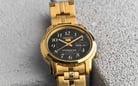 Seiko 5 Sports SNKL96K1 Automatic Black Dial Gold Stainless Steel Strap-4