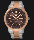 Seiko 5 Sports SNKN60K1 Automatic Brown Dial Dual Tone Stainless Steel Strap-0